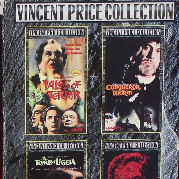 Factory Sealed VHS Tape Vincent Price Collection Box Set | 4 Tapes - Picture 1 of 4